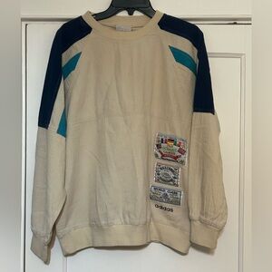 Vintage 1980’s Adidas Colorblock Pullover Crewneck ‘Pan Oceanic Games’ Mens Med
